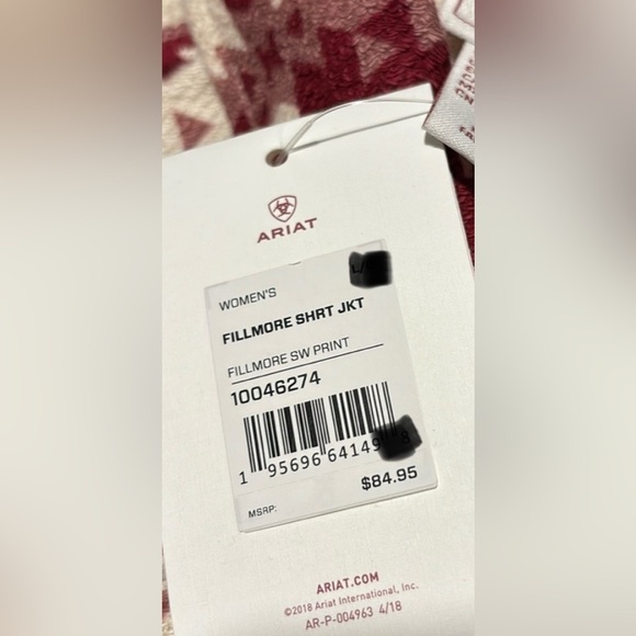 Ariat Fillmore Shacket Shirt/Jkt.,Southwestern print,relaxed fit,button,pockets - Picture 9 of 9